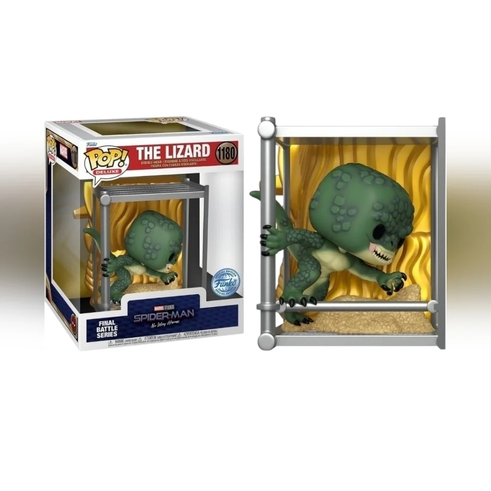 Funko Green and Yellow Reptile Collectible The Lizard #1180 New